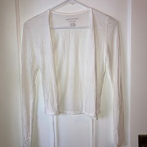 NWOT white american eagle wrap top